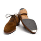 Oxford "Full Brogue" made of Tobacco Brown Suede - pure handwork