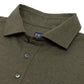 Short-Sleeved Polo "Tre" made of Melange Cotton Jersey
