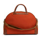 Travel Bag "Banana Bag" made of Cotton Canvas and Saddle Leather - handmade