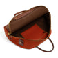 Travel Bag "Banana Bag" made of Cotton Canvas and Saddle Leather - handmade