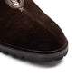Boot "Shearling Mountain-Zip" made of Dark Brown Suede—entirely handcrafted