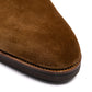 Boot "Full-Derby" made of Tobacco Brown Suede - purely handmade