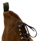 Boot "Full-Derby" made of Tobacco Brown Suede - purely handmade