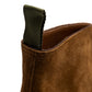 Boot "Full-Derby" made of Tobacco Brown Suede - purely handmade