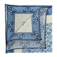 Pocket Square "Fiori Sparsi" made of Cotton, Silk and Linen - Hand-rolled
