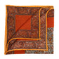 Pocket Square "Paisley Incrati" made of Cotton, Silk and Linen - Hand-rolled