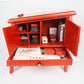 Shoe care locker "Mobiletto" made of red glazed beech wood - handcrafted