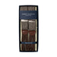 Light Brown Braces with Herringbone Pattern to Button