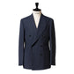 Dark blue suit "Avvocato" made of English High Twist Wool - purely handmade
