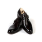 Monk "Iconic" made of dark brown hand-colored calf leather - purely handcrafted