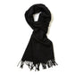 MJ Exclusive: Black Scarf "Classic Plain" made of Scottish Cashmere