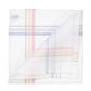 White cotton handkerchief "Honfleur" with colorful pattern
