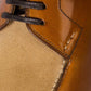 Derby "Norvegian Spectator" made of Cognac-Colored Calfskin with Suede Details - purely handmade