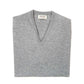 Jumper "Oxton Vee" made from fine scottish 1 Ply cashmere