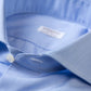Light Blue Shirt "Super Pop" with Barrel Cuff - handmade