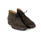 Boat tea "Chukka Vibram-Norvegese" from dark green rough leather - purely handcrafted