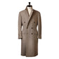 Double-breasted coat "Spettacolo Spina" made of finest merino lambswool - pure handwork