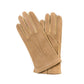 Sand-colored gloves "Offizier" made of deerskin