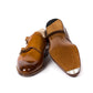 Double monk in light brown calfskin - purely handcrafted
