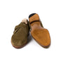 Monk "Classic" made of olive green suede - purely handcrafted