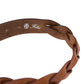 Braided Belt "Cable" Belt made from Medium Brown Saddle Leather - handmade