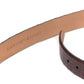 Belt made of brown crocodile leather - handcrafted