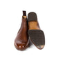 Boot "Chelsea" made of Cognac Brown Calfskin "Russian Calf" - purely handmade