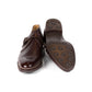 Monk-Bootee made of dark brown water buffalo with lambskin lining - purely handcrafted