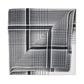 Black and white patterned cotton pocket square
