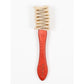 Suede brush "Rubber Suede" made of red glazed beech wood - handcrafted