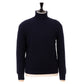 Exclusively for Michael Jondral: Dark Blue Turtleneck Sweater made of Scottish 4-ply Cashmere