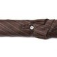 Striped umbrella "Lord" with solid wood frame and bamboo wood handle
