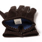 Glove "Baden" made of calf nubuck with cashmere lining - hand sewn