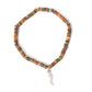 Beaded bracelet "Corno Portafortuna" of colorful beads - handmade
