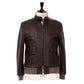 Limited Edition exclusive x MJ: Leather jacket "Luxury Beaver" made of grained lambskin nappa and fur collar - handcrafted