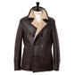Sergio Nigri x Brigatelli dal 1922 x MJ: Leather jacket "The Shearling Peacoat" made of lambskin
