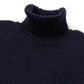 Exclusively for Michael Jondral: Dark Blue Turtleneck Sweater made of Scottish 4-ply Cashmere