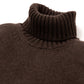 Exclusively for Michael Jondral: Cocoa brown turtleneck sweater made of 4-ply Scottish cashmere