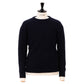 William Lockie exclusive x MJ: Sweater &quot;Luxury Saddle Crew&quot; made of pure Scottish cashmere - 6 ply
