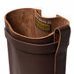 Brown winter boot "Samur" waxed cowhide leather