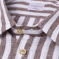 Striped shirt "Il Riccio" in cotton and linen - Handmade