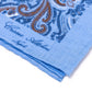 Limited Edition: Pocket Square "Paisley Turco" made of pure Linen - hand-rolled