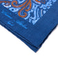 Limited Edition: Pocket Square "Paisley Turco" made of pure Linen - hand-rolled